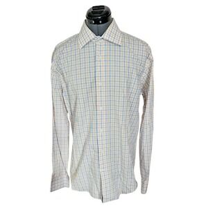 Lorenzouomo‎ Tim Fit Button Down Long Sleeve Shirt Size 15 1/2 34/35